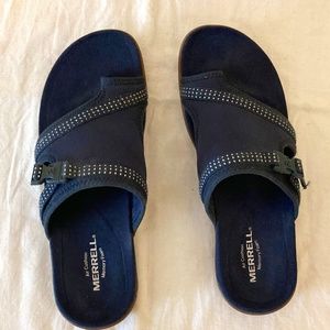 Merrell toe loop sandals navy 9